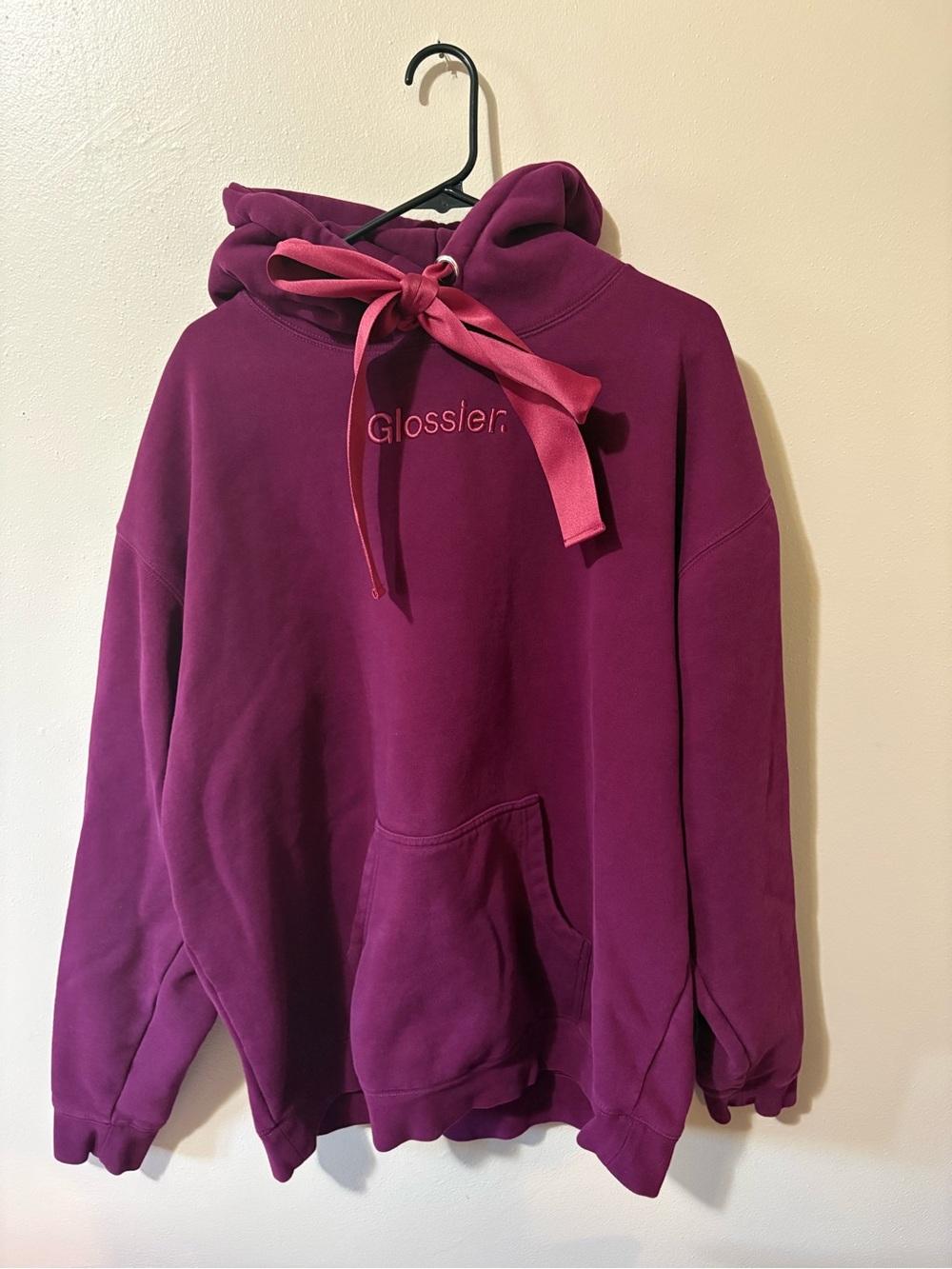 Glossier Limited Edition Holiday Hoodie Womens size XXL